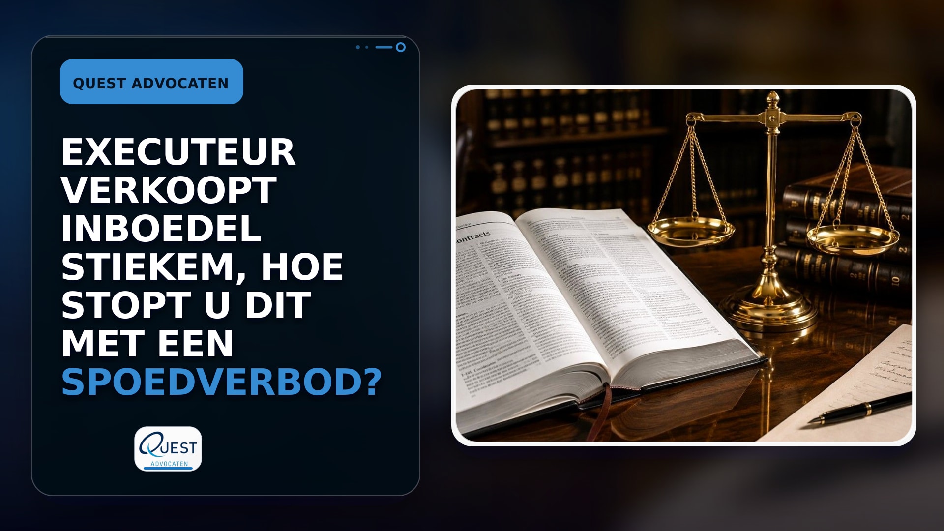 Executeur verkoopt inboedel stiekem, hoe stopt u dit met een spoedverbod?
