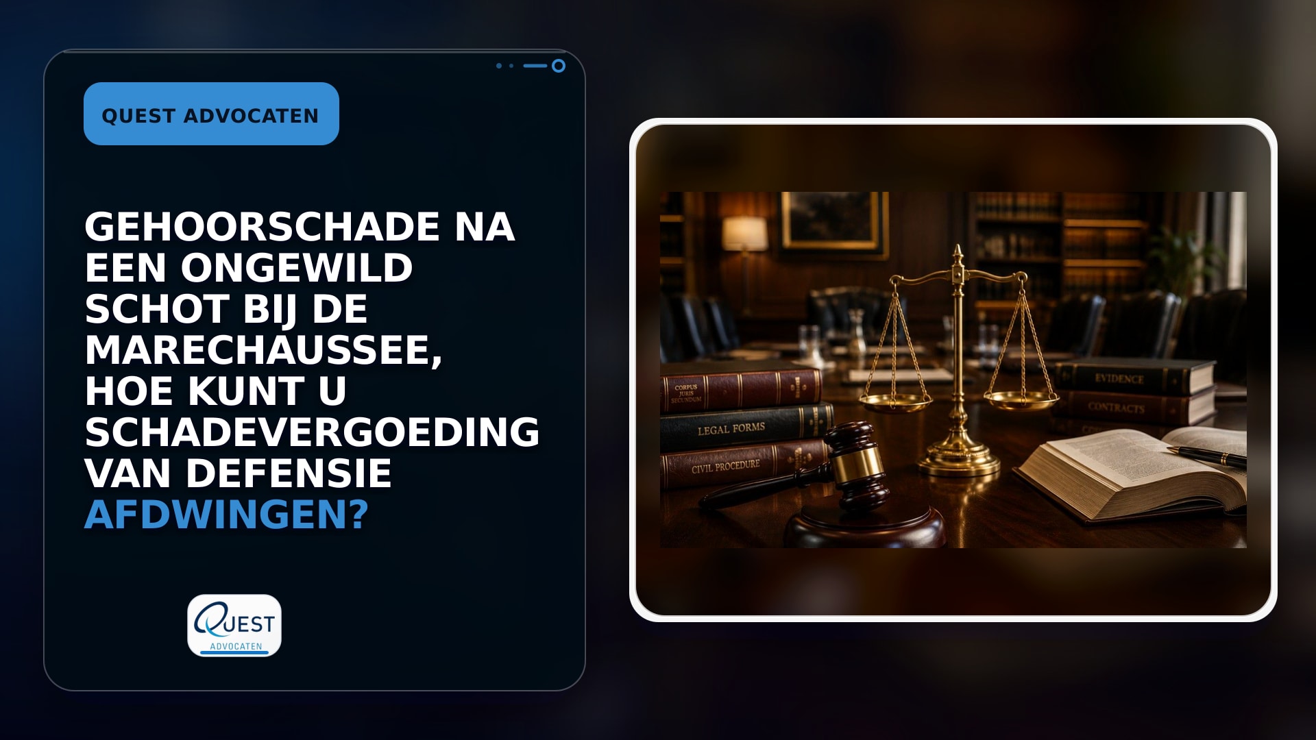 Gehoorschade na een ongewild schot bij de Marechaussee, hoe kunt u schadevergoeding van Defensie afdwingen?