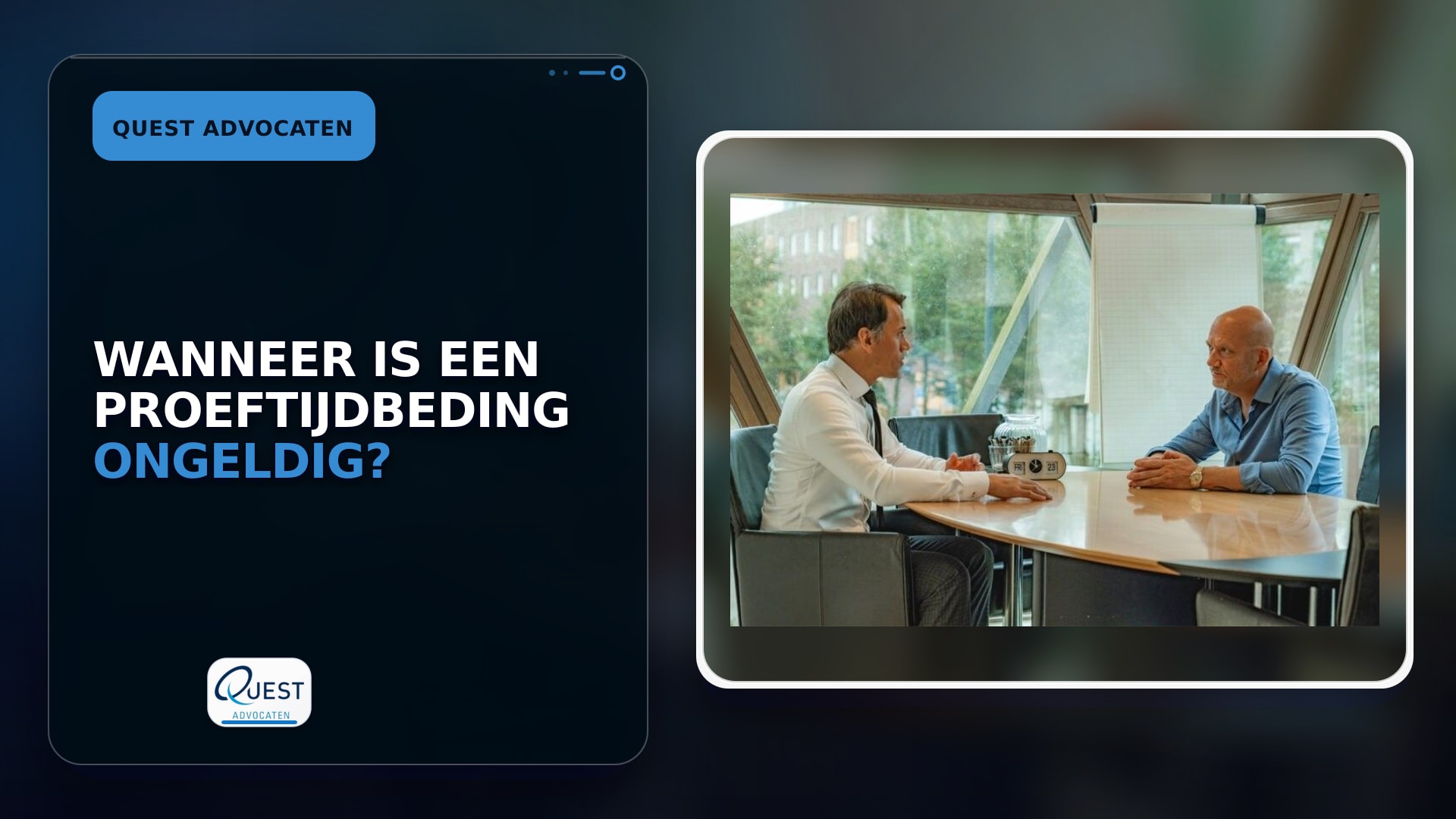 Wanneer is een proeftijdbeding ongeldig?