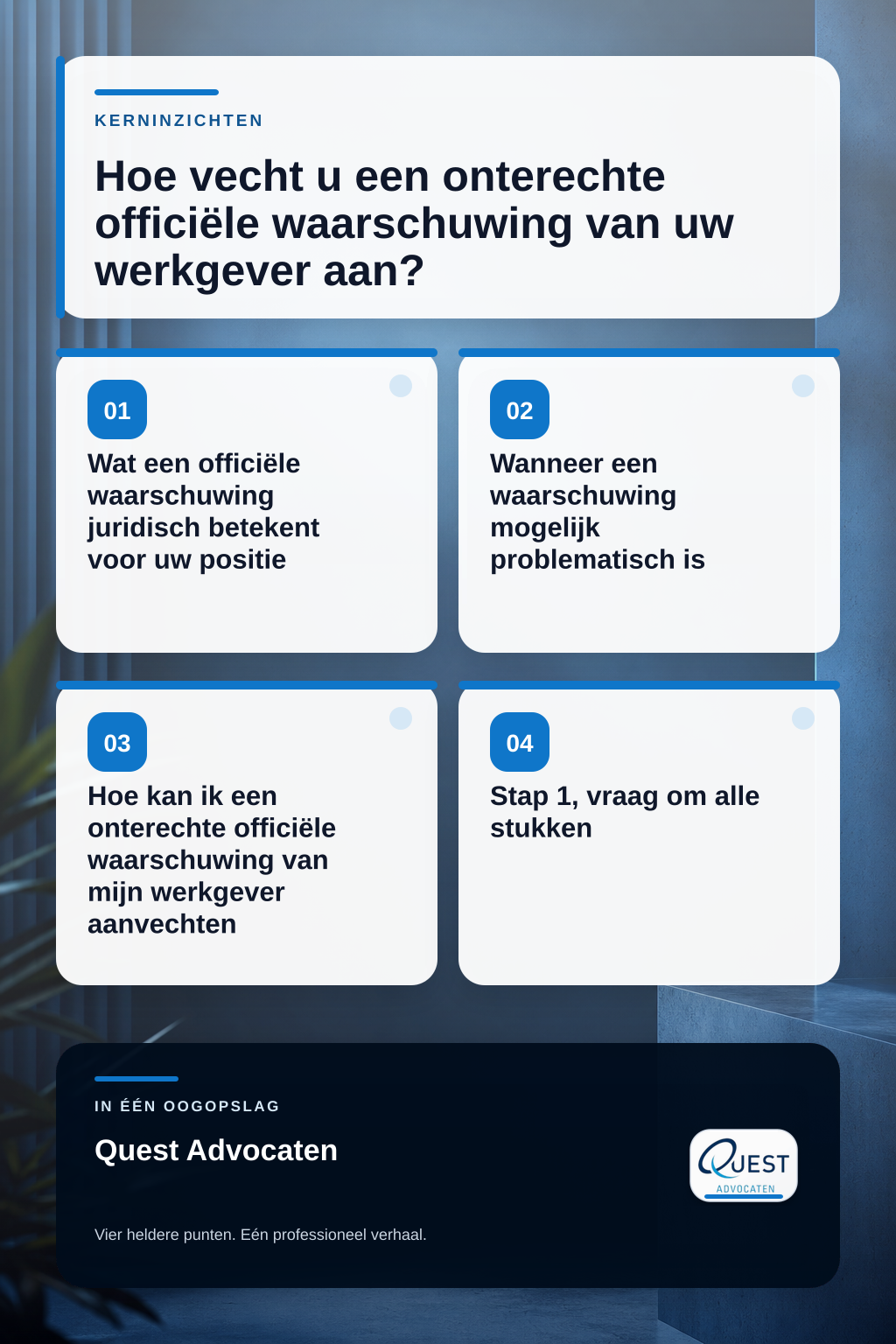 Hoe vecht u een onterechte officiële waarschuwing van uw werkgever aan? infographic