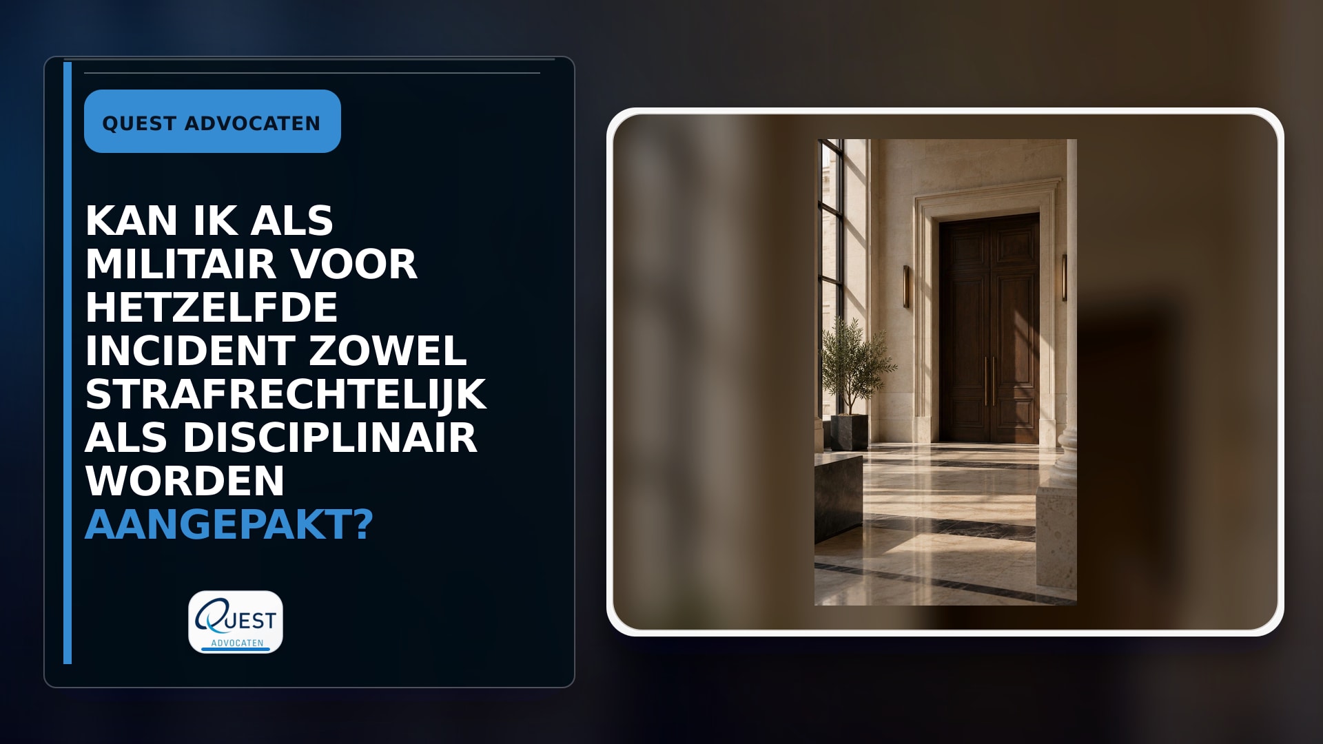 Kan ik als militair voor hetzelfde incident zowel strafrechtelijk als disciplinair worden aangepakt?