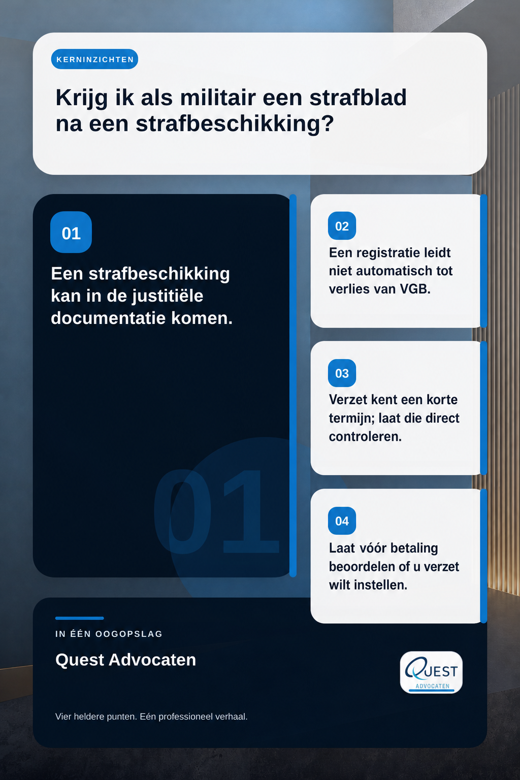 Krijg ik als militair een strafblad na een strafbeschikking? infographic