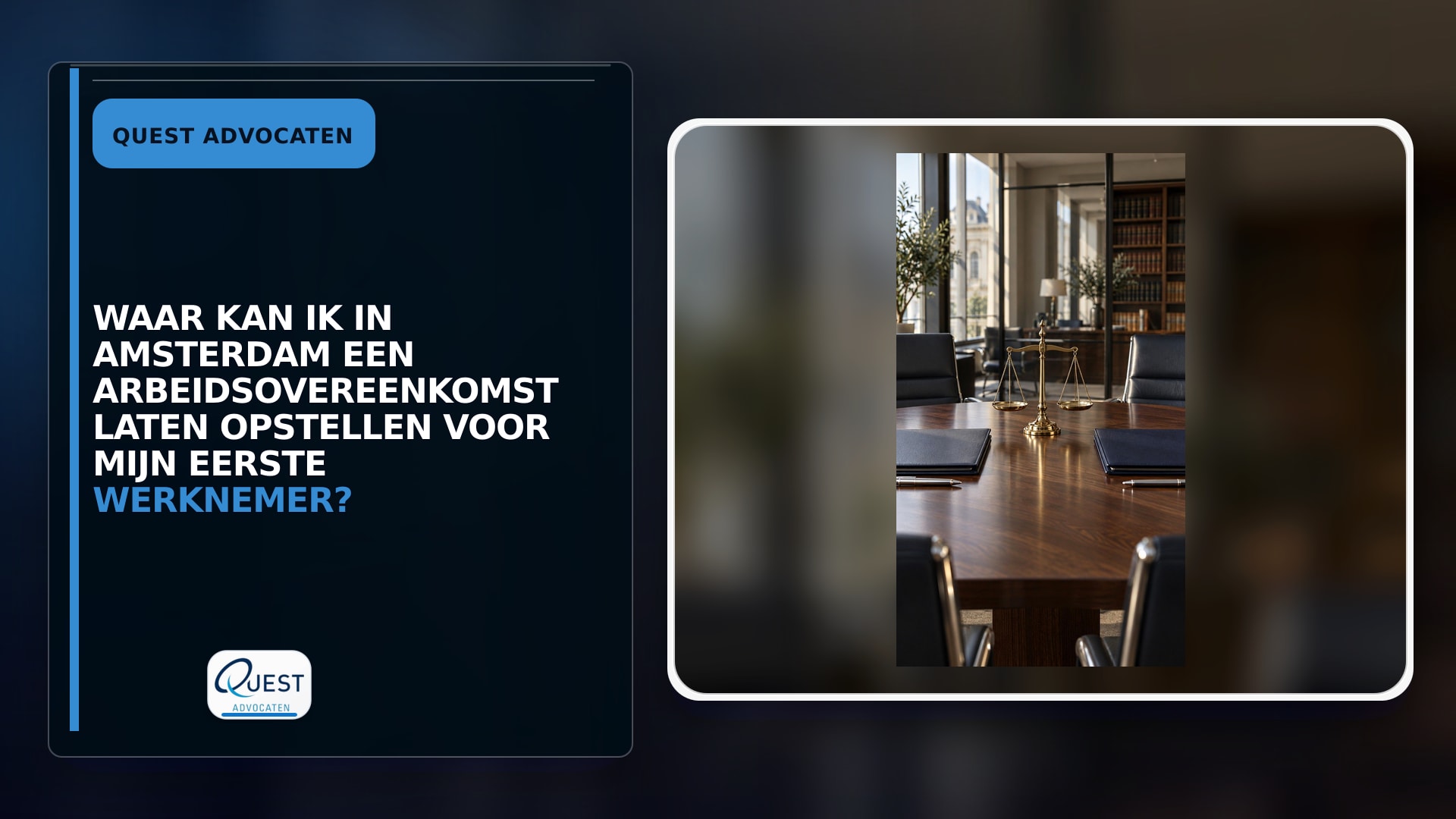 Waar kan ik in Amsterdam een arbeidsovereenkomst laten opstellen voor mijn eerste werknemer?